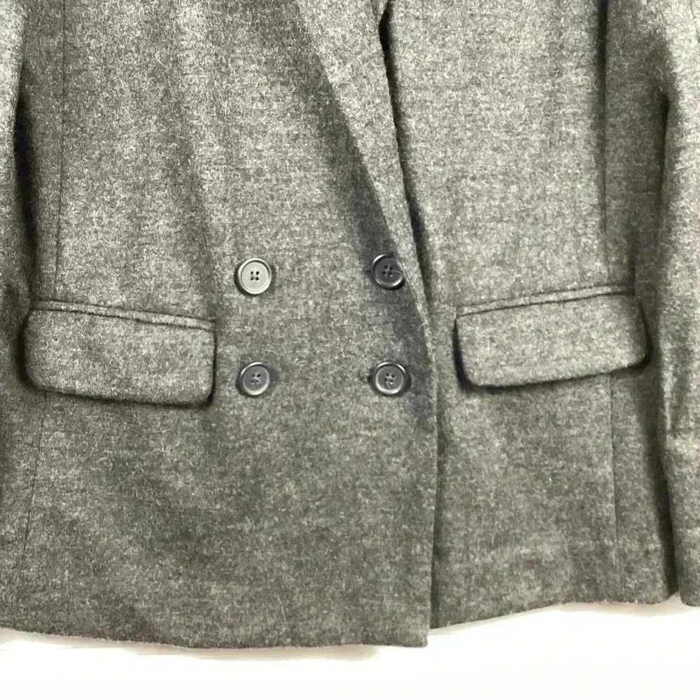 J. Crew NWOT 6 Dark Charcoal Gray 100% Wool Women's Button Front Blazer Size